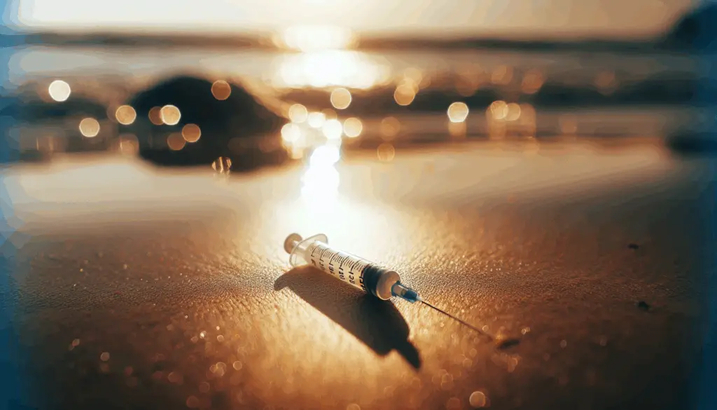 A Florida man was arrested on drug charges and told authorities that the syringes discovered in his rectum were not his