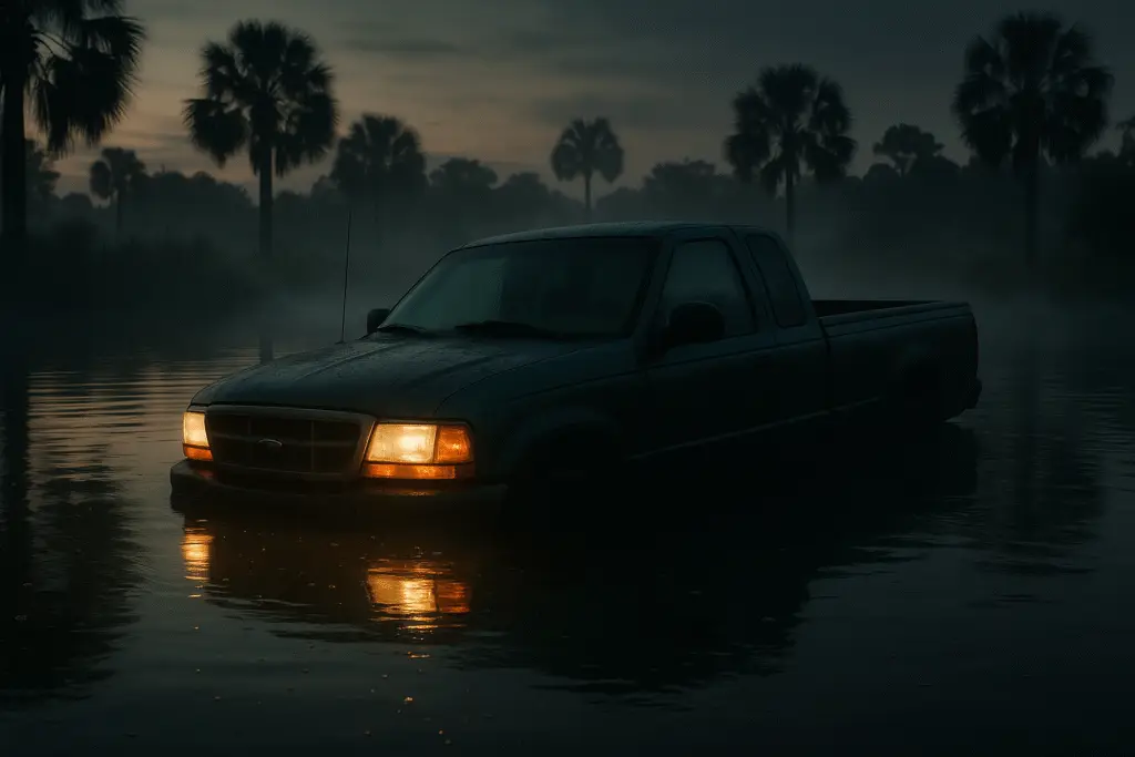 Florida Man Claims UFO Caused Him to Drive Into Retention Pond 5