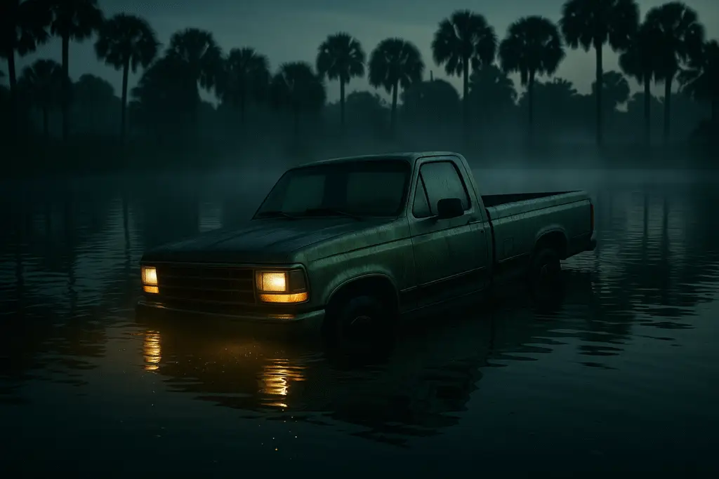 Florida Man Claims UFO Caused Him to Drive Into Retention Pond 5